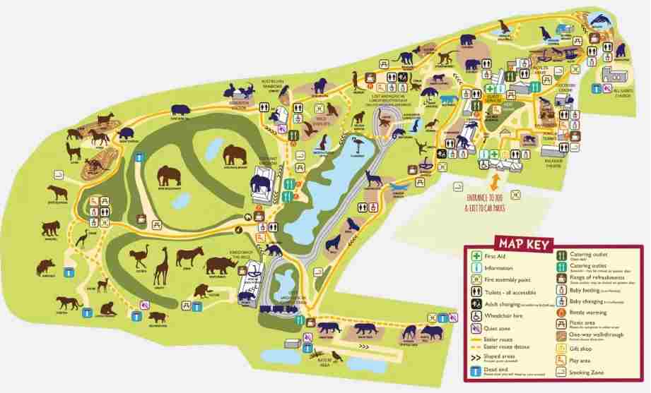 colchester zoo map